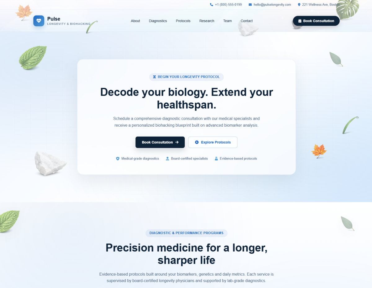 Longevity Clinic & Biohacking