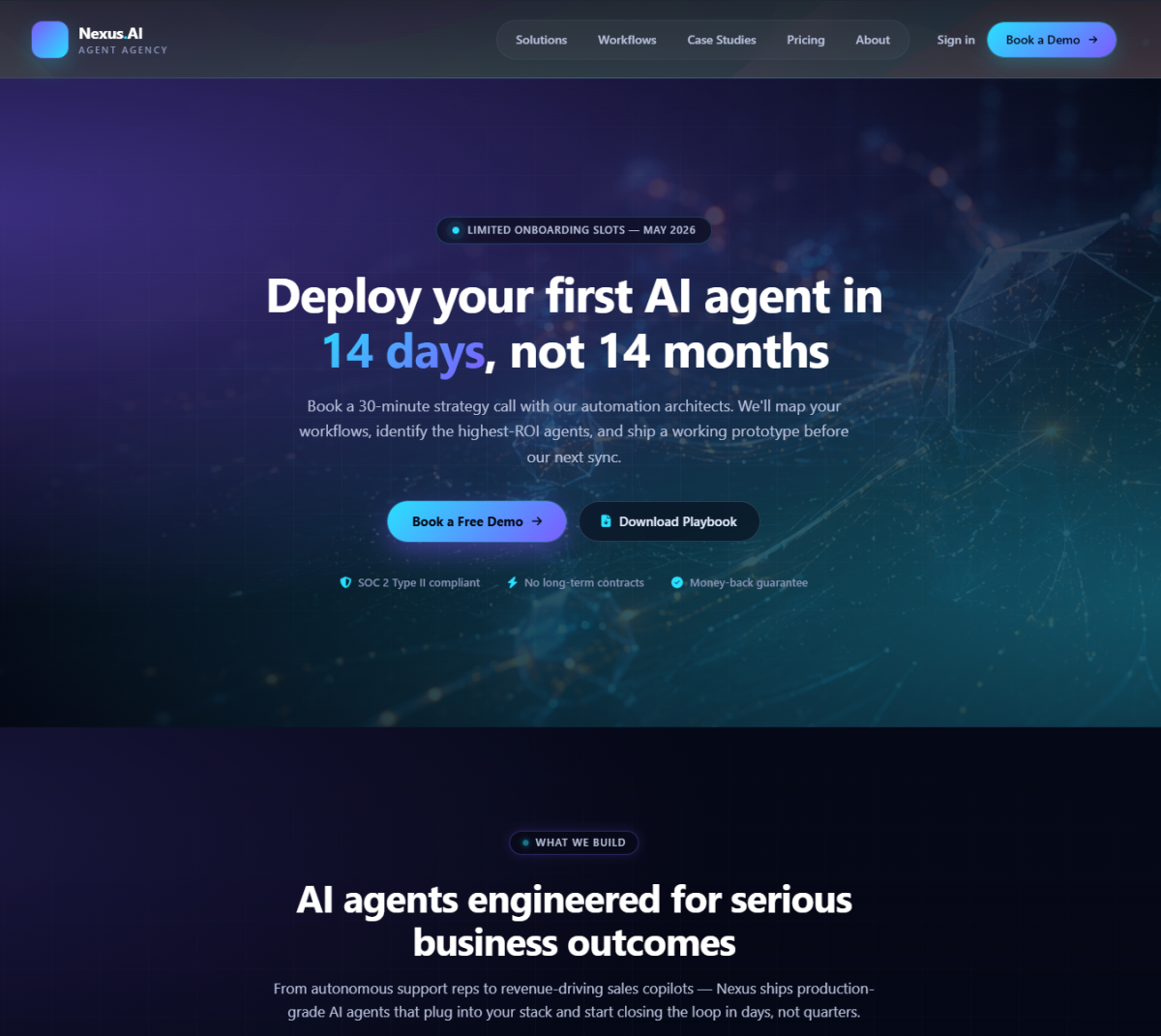 AI Agent Agency Landing Page
