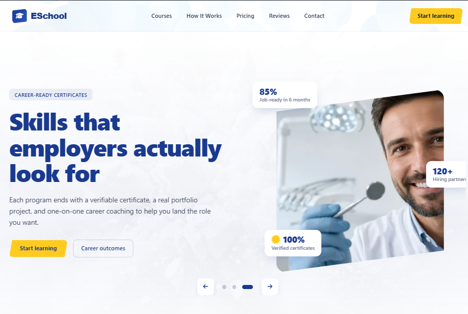ESchool - Online Learning Platform Template