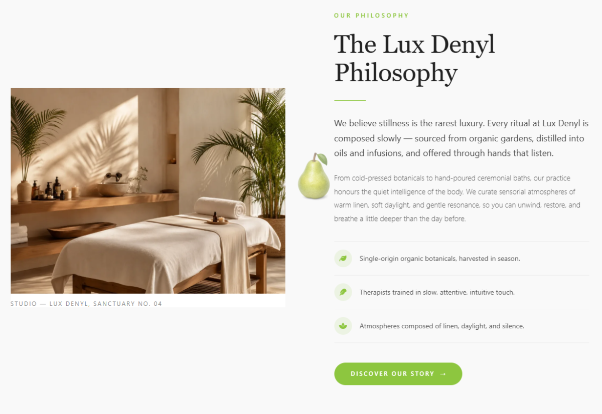 Luxury Spa & Wellness Landing